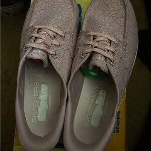 Skechers Women's Light Pink Slip-On Sneakers